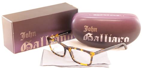 New Authentic John Galliano Eyeglasses Frame Jg5012 052 Plastic Brown Tortoise Ebay