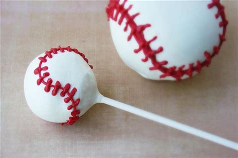 Baseball Cake Pops And Baseball Sized Cake Ball Flickr Photo Sharing