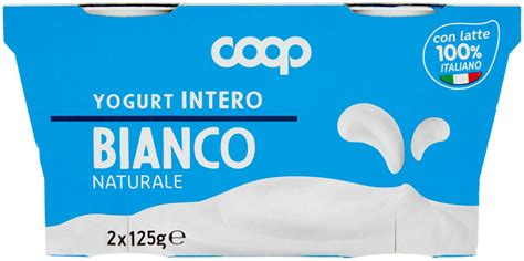 UniCoop Firenze YOGURT INTERO BIANCO COOP G 125X2