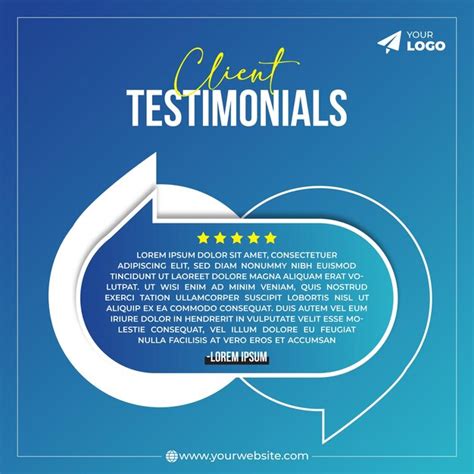 Premium Vector Client Testimonials Social Media Post Banner Design