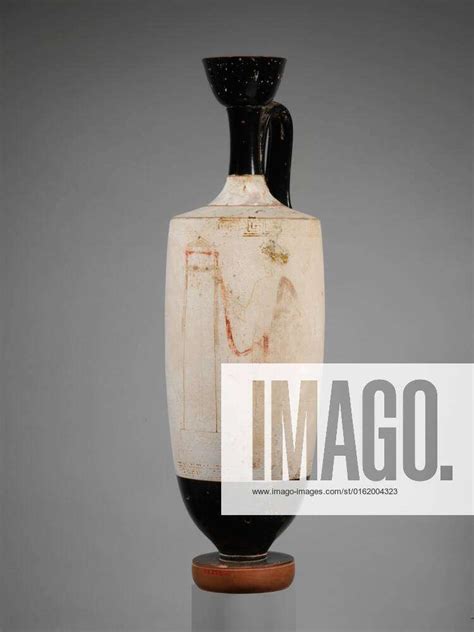 Terracotta Lekythos Oil Flask Ca B C Attributed To The