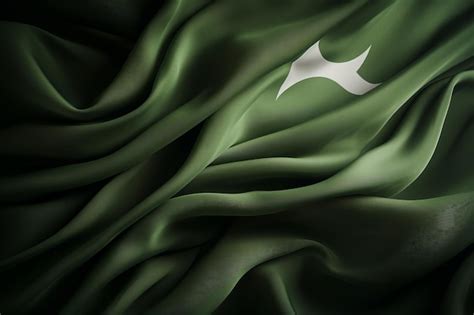 Premium Photo Waving Flag Of Pakistan On Independence Day With Fabric