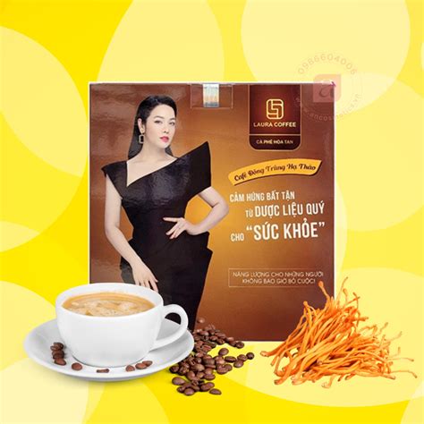 Cà Phê Đông Trùng Hạ Thảo Laura Sunshine Nhật Kim Anh Hộp 10 Gói