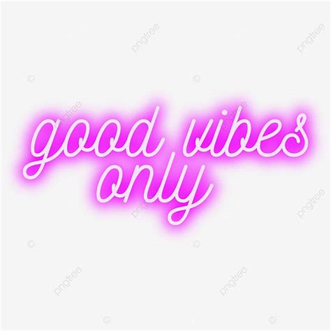 Good Vibes Only Vector Design Images Good Vibes Only Neon Sign In Pink