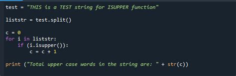 Isupper Function In Python