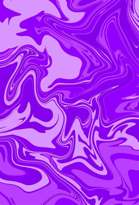 Purple Groovy Pattern Art Print