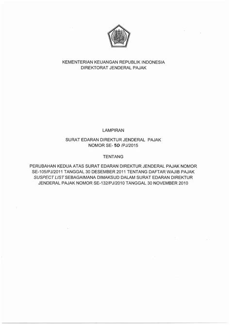 Pdf Lampi Ran Surat Edaran Direktur Jenderal Pajak Dokumen Tips