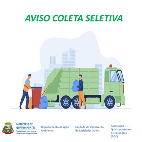 Coleta de lixo reciclável na cidade será normal na terça feira