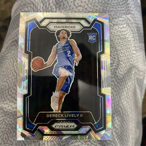 Dereck Lively Ii Panini Prizm Ghiaccio Incrinato Rc Raro