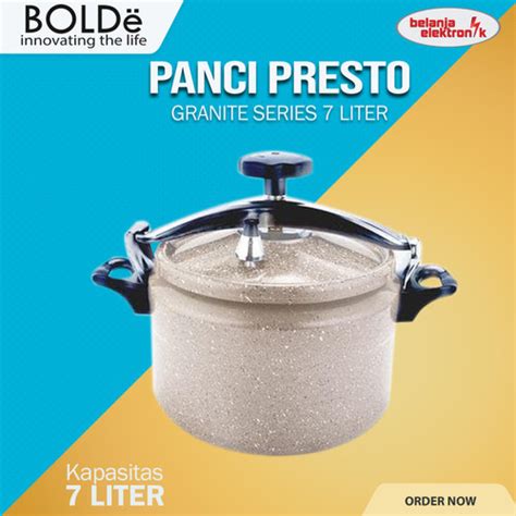 Jual BOLDE PANCI PRESTO COOKER 7 L SUPER PAN GRANITE SERIES Jakarta