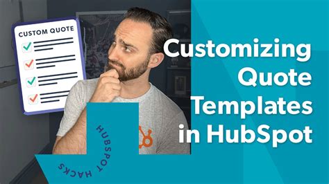 How Do I Customize Quote Templates In Hubspot Youtube