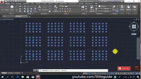 Creating Rectangular Array Polar Array And Path Array In Autocad