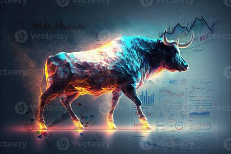 Bull As Symbol Of Trading On The Stock Market Is On The Rise Bull