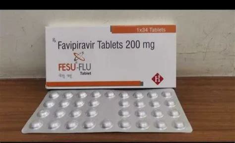 FESU Flu Favipiravir 200 Mg Tablets 1 X 34 Treatment Covid 19