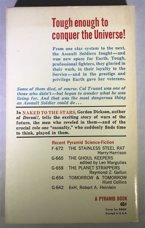 Naked To The Stars By Gordon R Dickson Near Fine Soft Cover 1961 1st Edition Space Age