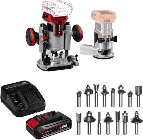 Einhell Professional Akku Oberfr Sen Kantenfr Sen Set Tp Ro Set Li