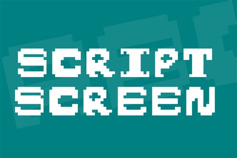 script screen font  fonts