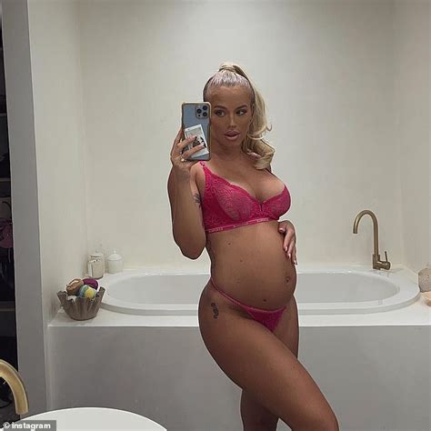 Tammy Hembrow Flaunts Her Growing Baby Bump In Racy Pink Lingerie