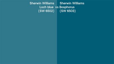 Sherwin Williams Loch Blue Vs Bosphorus Side By Side Comparison