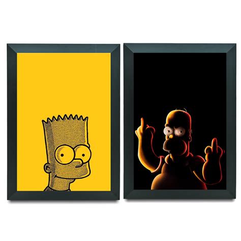 Kit Quadros Para Casa Os Simpsons Homer E Barth Elo