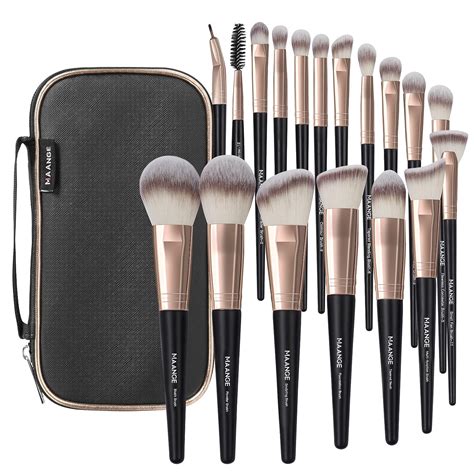 Makeup Brushes With Case Maange 18 Pcs Professional Makeup