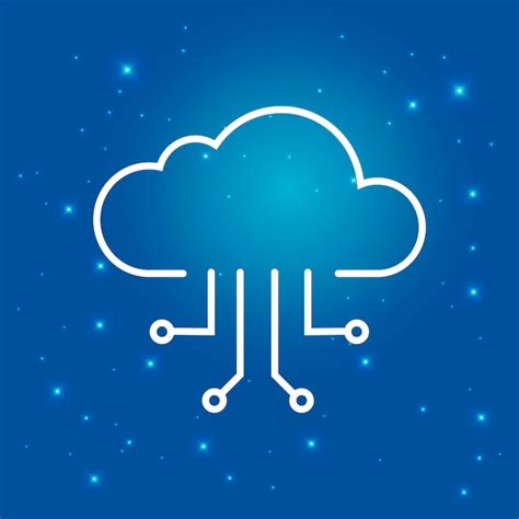 Icono Del Logotipo Del Circuito En La Nube Signo De Almacenamiento De Datos En Internet