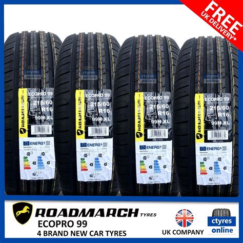 4x New 215 60 16 Roadmarch Ecopro 99h Xl 21560r16 2156016 Cc Rated