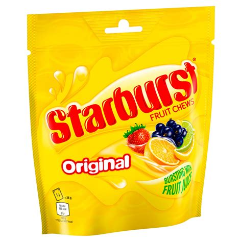 Starburst Original Fruit Chews Sweets Pouch Bag 152g Sweets Iceland