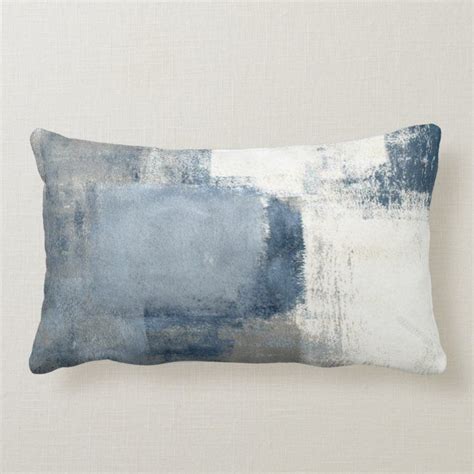 Bluegraywhite Abstract Decor Pillow Light Blue Pillows Blue Pillows Decorative