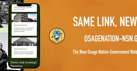 Osage Nation Launches New Government Website Osage Nation