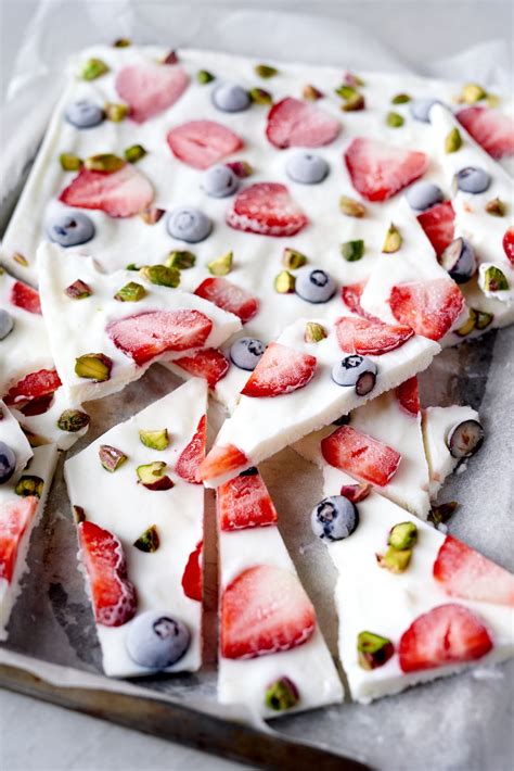 Frozen Yogurt Bark Different Ways