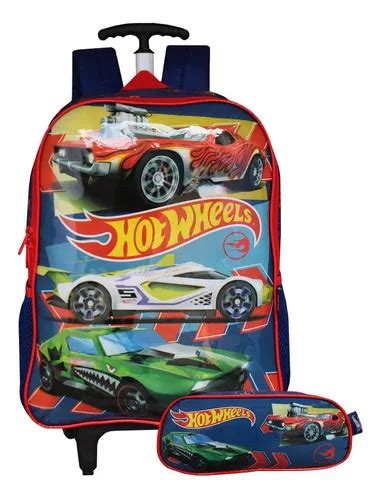 Mochila Escolar Luxcel Hot Wheels Escolar 17L MercadoLibre