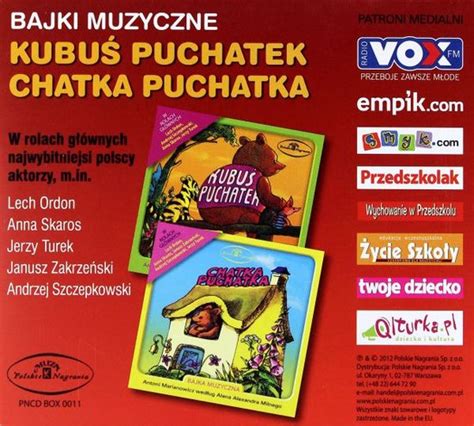 Kubus Puchatek Chatka Puchatka Bajka Muzyczna Anna Skaros Cd