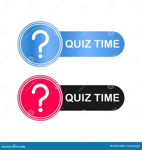 Quiz time stock vector. Illustration of challenge, brand - 263414585