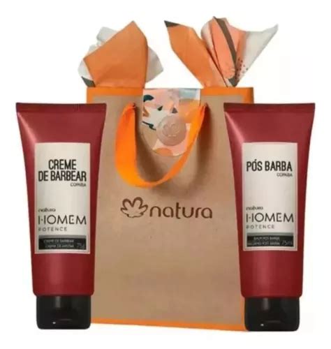 Natura Homem Potence Kit Crema De Afeitar Pos Barba En Mercadolibre