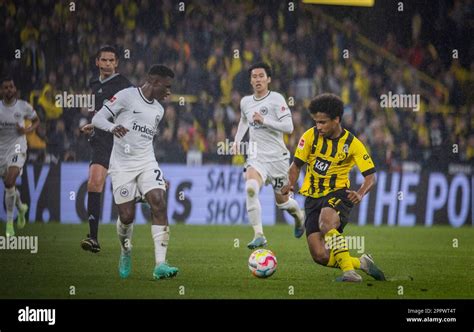 Dortmund Germany Nd Apr Karim Adeyemi Bvb Aurelio Buta