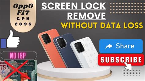 Oppo F Cph Screen Lock Remove Without Data Loss Youtube