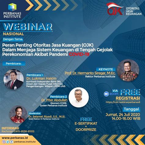 Perbanas Institute Webinar Nasional Perbanas Institute