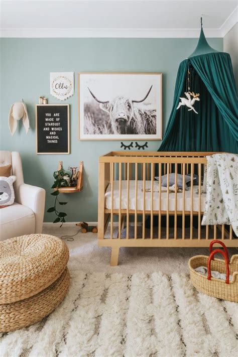 Chambre bébé Unisex baby room Nursery baby room Baby boy rooms