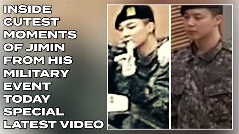 Inside Cutest Moments Of Jimin From His Military Event Today Latest