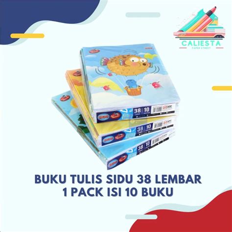 Jual Buku Tulis SIDU 38 Lembar 1 Pack Isi 10 Pcs Shopee Indonesia