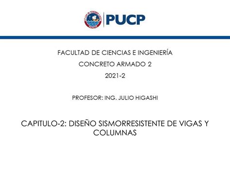 Solution Capitulo Dise O Sismorresistente De Vigas Y Columnas