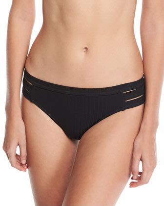 Seafolly Inka Ribbed Hipster Swim Bikini Bottom Neiman Marcus