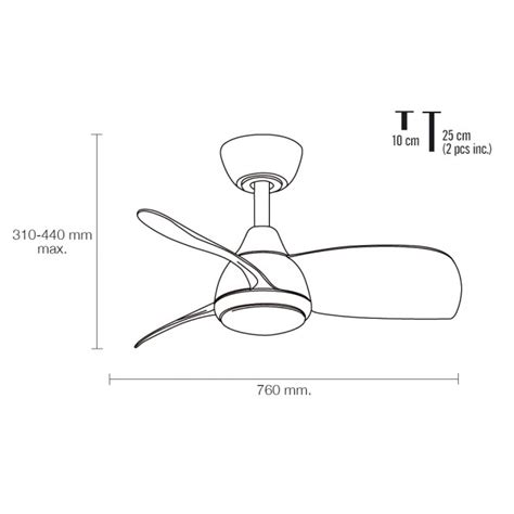 Ventilador De Techo LED Medina CCT 18W TheFANS Lamparas Es