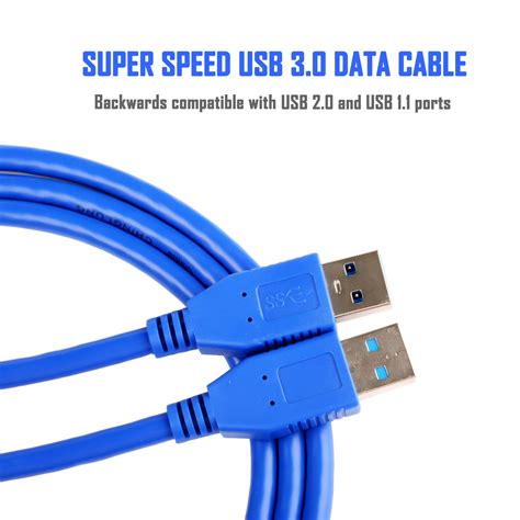 Usb To Usb Cable Superspeed Usb 30 Type A Male To Type A Male Cable 6 Feet Ca Ebay