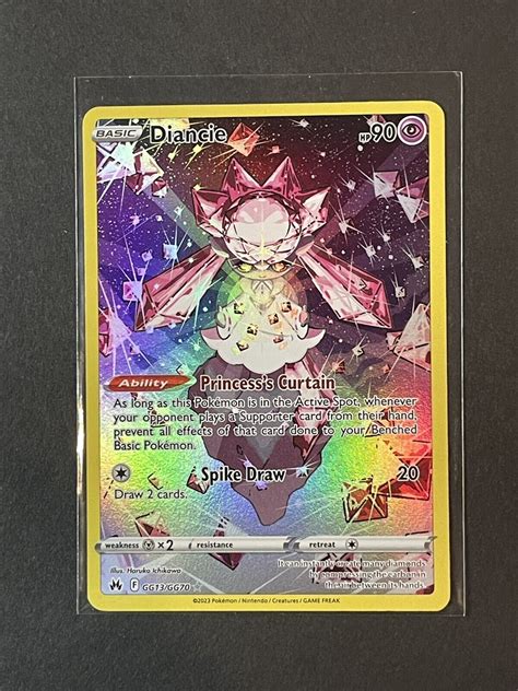 Diancie GG13 GG70 Galarian Gallery Holo Rare Crown Zenith Pokemon TCG