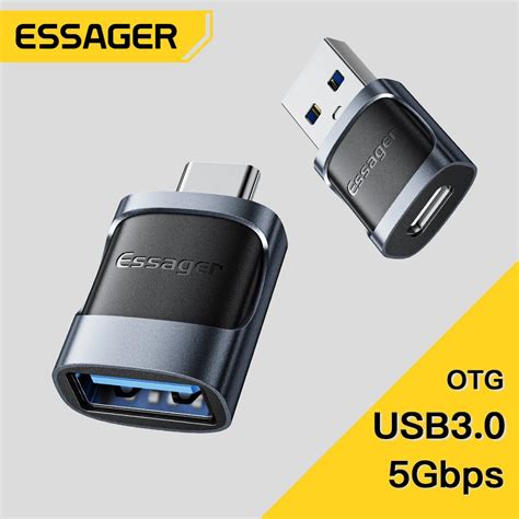 Essager Adaptateur Otg Usb Vers Type C M Le Vers Micro Type C