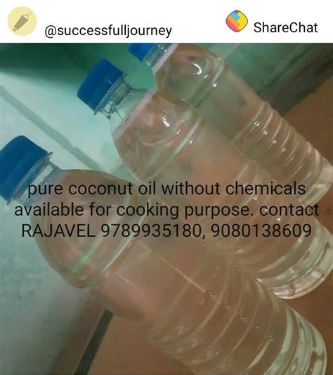 Pure Coconut Oil Mara Chekku Cold Pressed Coconut Oil 1st Grade At Rs