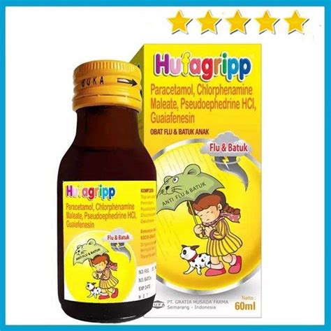 Hufagrip Flu Batuk Sirup 60 Ml KUNING Flu Batuk Berdahak Demam