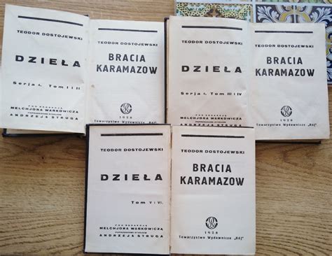 Dostojewski Bracia Karamazow 1929 Rój płótno Warszawa Kup teraz na